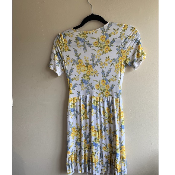 Forever 21 Blue and Yellow Floral Dress - Picture 2 of 2